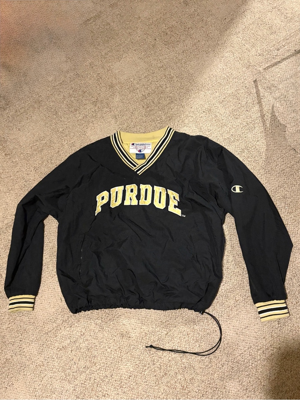VINTAGE Champion Pullover Windbreaker Purdue University